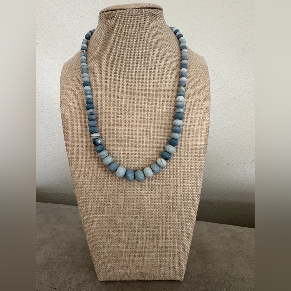 Blue Opal beaded Necklace by Jay King - Picture 2 of 10